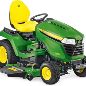 John Deere Rasentraktor X590 mit 122 cm Accel Deep Mähwerk – Modell 2025