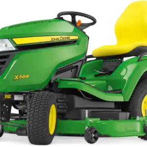 John Deere Rasentraktor X584 mit 122 cm Accel Deep Mähwerk – Modell 2025