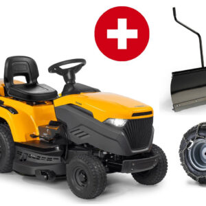 Stiga Rasentraktor Estate 598 – Winterpaket mit Schneeschild und Schneeketten